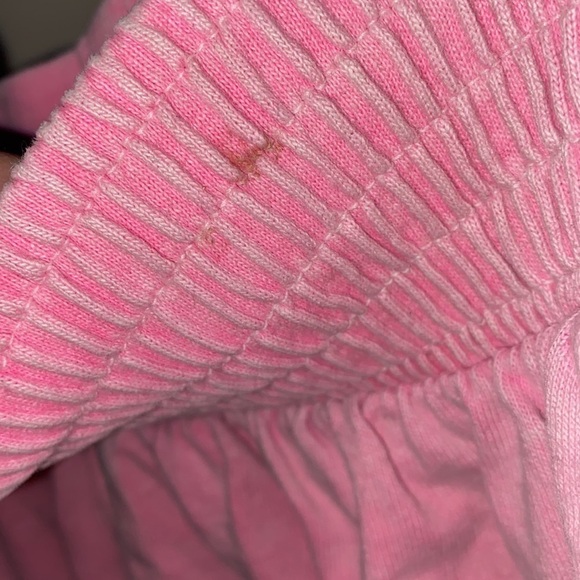 LA Gear shorts pink burnout medium stretch waistband pockets vintage - Picture 4 of 7